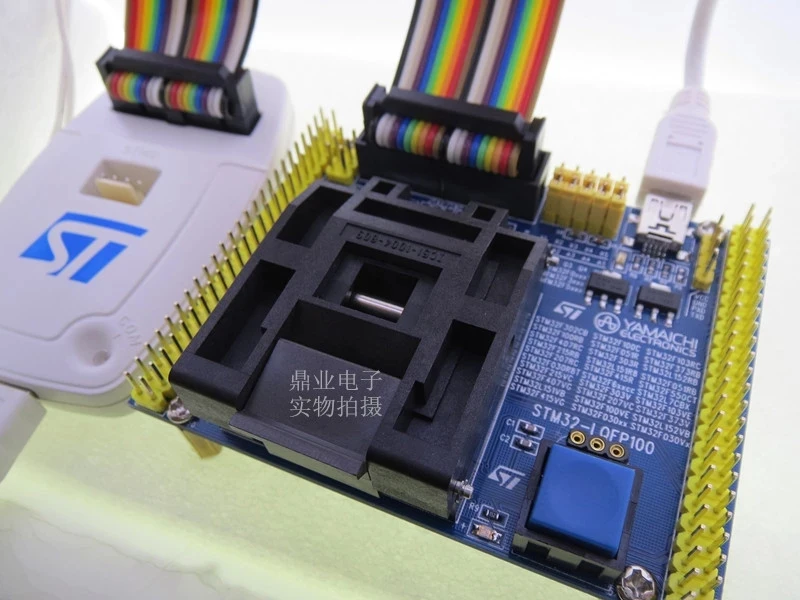 

Оригинальное тестовое сиденье ST IC STM32F STM32L/103/151/407/105 программа сжигания LQFP100 гнездо адаптера