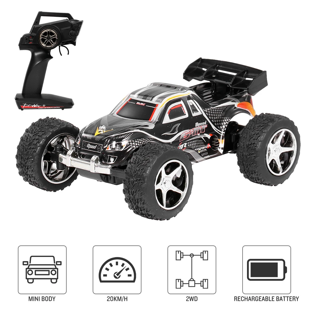 Wltoys 1/43 Мини RC автомобиль с большой ногами 2 4G пульт дистанционного управления