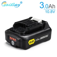waitley 10 8v 3 0ah rechargeable lithium battery for makita 10v or 12v power tools 3000mah bl1040b 1015 bl1020 df031d td110d cxt