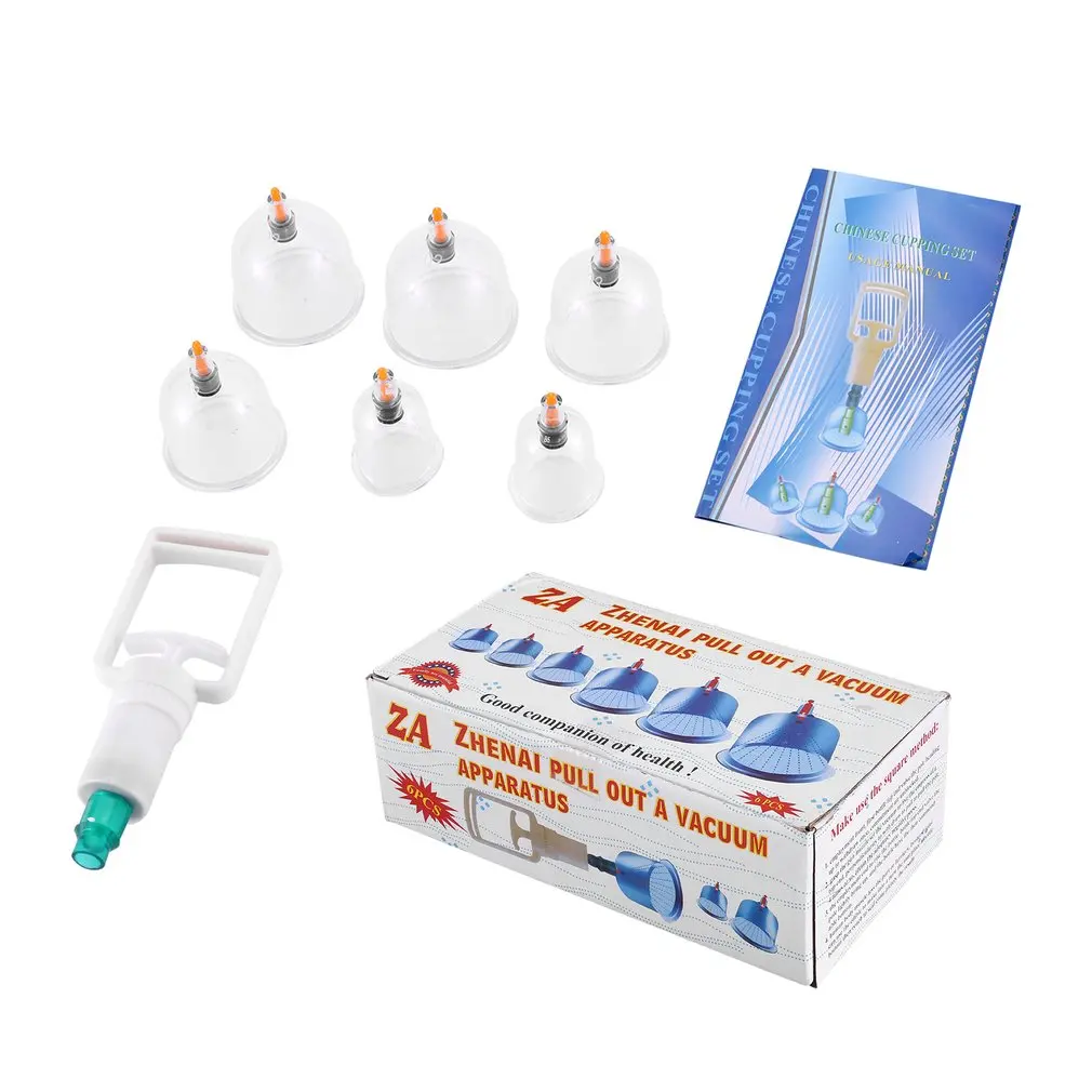 

Healthy Chinese Health Care Vacuum Body Cupping Therapy Cups Massage Body Relaxation Healthy Message Set