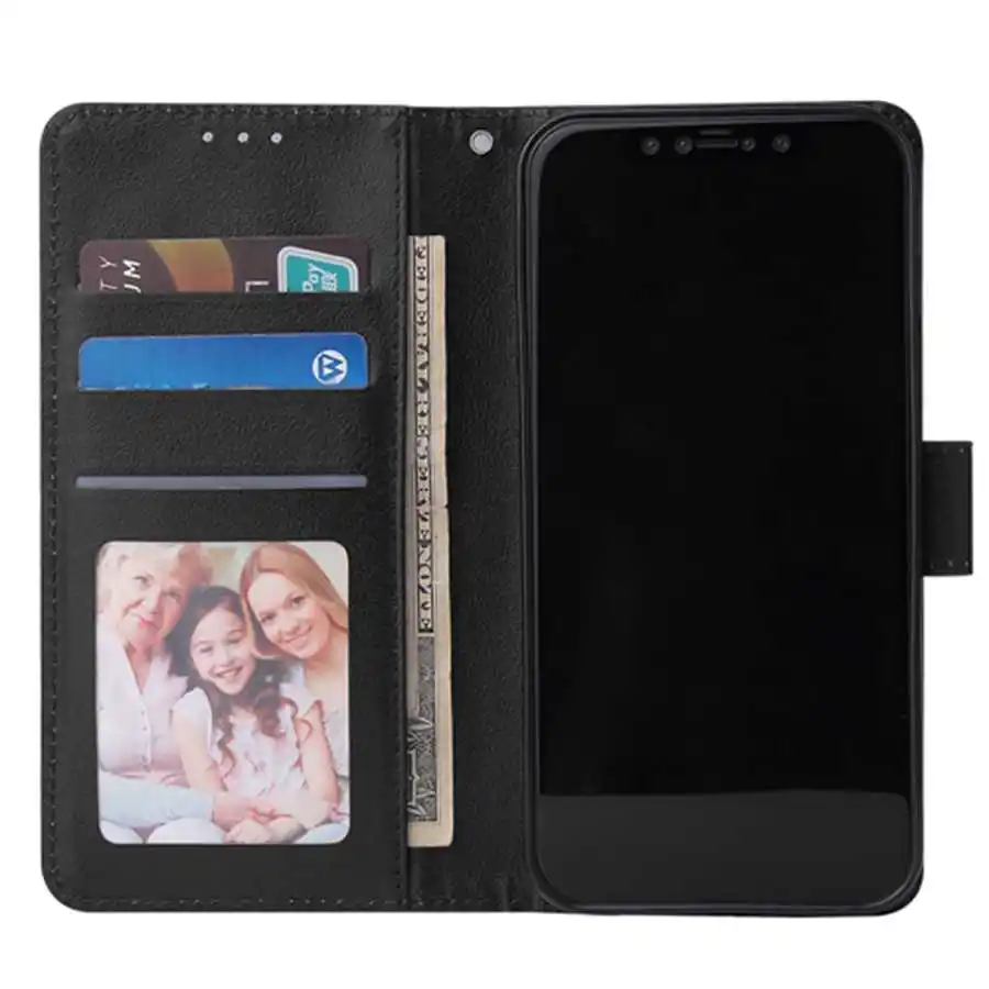 

Soft Leather Case For iPhone 12 Mini 11 Pro XS Max XR 7 8 6 6s Plus 5s SE 2020 Luxury Wallet Flip Cards Holder Stand Phone Cover