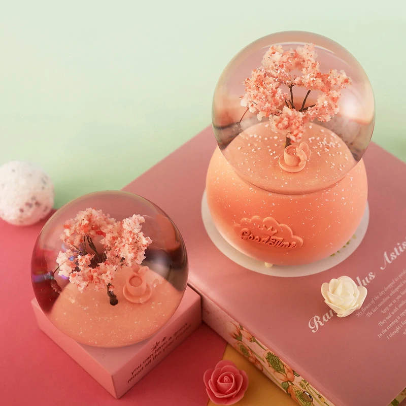 Креативная Всесезонная Миниатюрная модель хрустальный шар бусиновая коробка