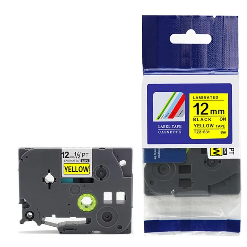 Этикетка ручной работы упаковка из 10 шт. TZ TZe-631Compatible P-touch ярлык TZe-631 12 мм (0 47 дюймов)