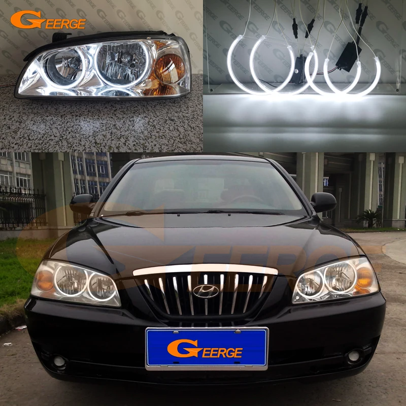 Для Hyundai Elantra 2004 2005 2006 отличные ультра яркие CCFL ангельские глазки Halo кольца