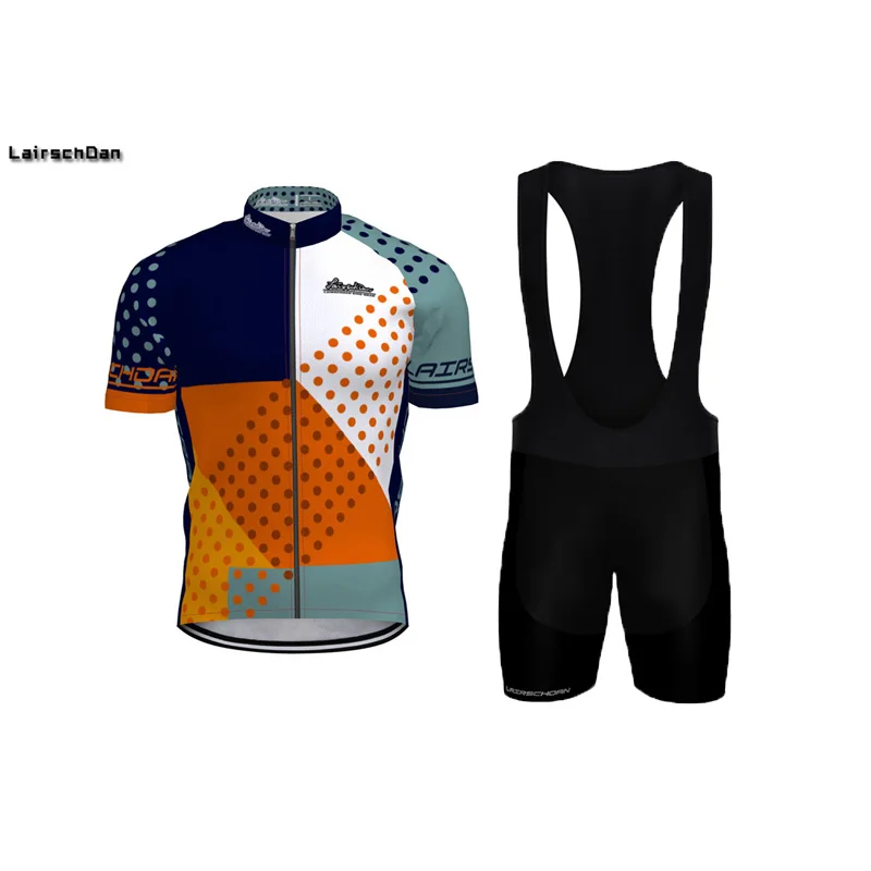SPTGRVO LairschDan 2020 colorful cycling jersey bib short set men's uniforms kit Women bike clothing pro Bicycle clothes | Спорт и