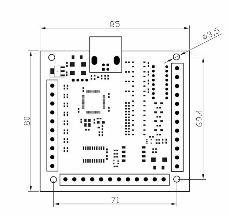 MACH3 4 оси USB CNC Управление; карты Гладкий Степпер движения Управление для гравировальный станок с ЧПУ, 12-24V 100 кГц
