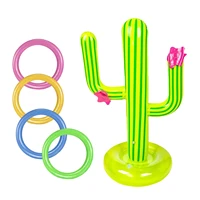 summer playing swimming pool inflatable cactus pool tossing game set floating pool toys beach party water balloons toys