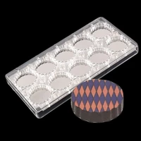 dia 4 8 cm steel plate with magnet round lace polycarbonate chocolate mold sandwich mousse mold