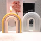 3D радужный мост форма для свечей DIY творческая арка в форме конфет торт шоколадный Декор формы мыло для ароматерапии свеча силиконовая форма