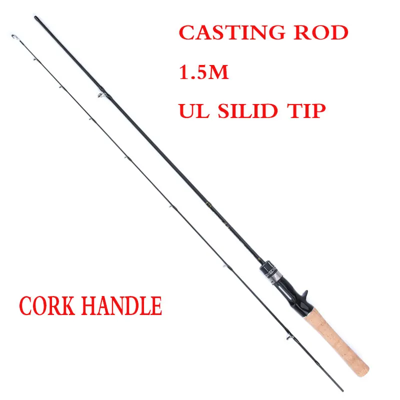 1.50M CASTING ROD Lurekiller, новинка, гибкий твердый наконечник, ul, форель, спиннинговое удилище, литье удилища, 1,5 м, 1,68 м, вес приманки, 1-6 г, Ультралегкая мягкая удочка - Цвет: 1.50M CASTING ROD