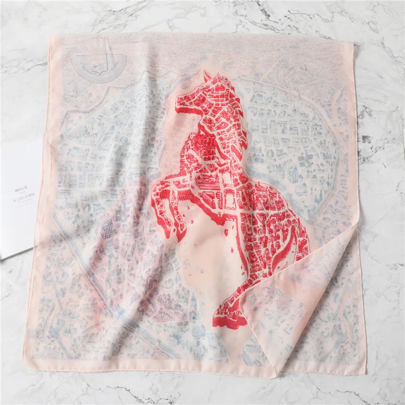

Horse City Print Women Cotton Scarf Viscose Shawls Women New Spring Autumn Fashion Warm Pashmina Foulard Female Hijabs 2021 New