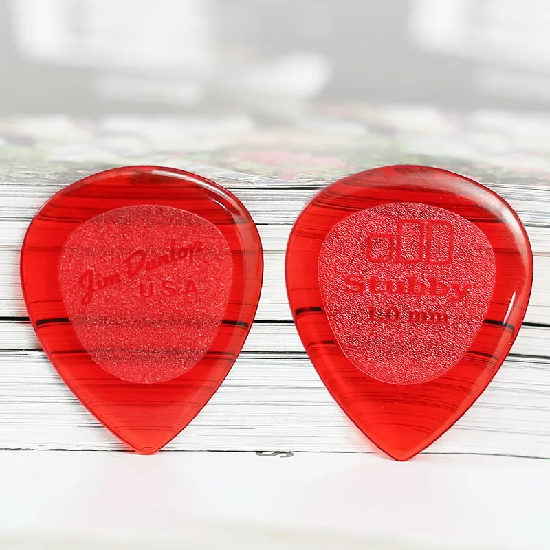 1 pc dunlop stubby große reißen gitarre pick plektrum vermittler durable klare akustische elektrische gitarre picks dicke 1 23mm picks fre