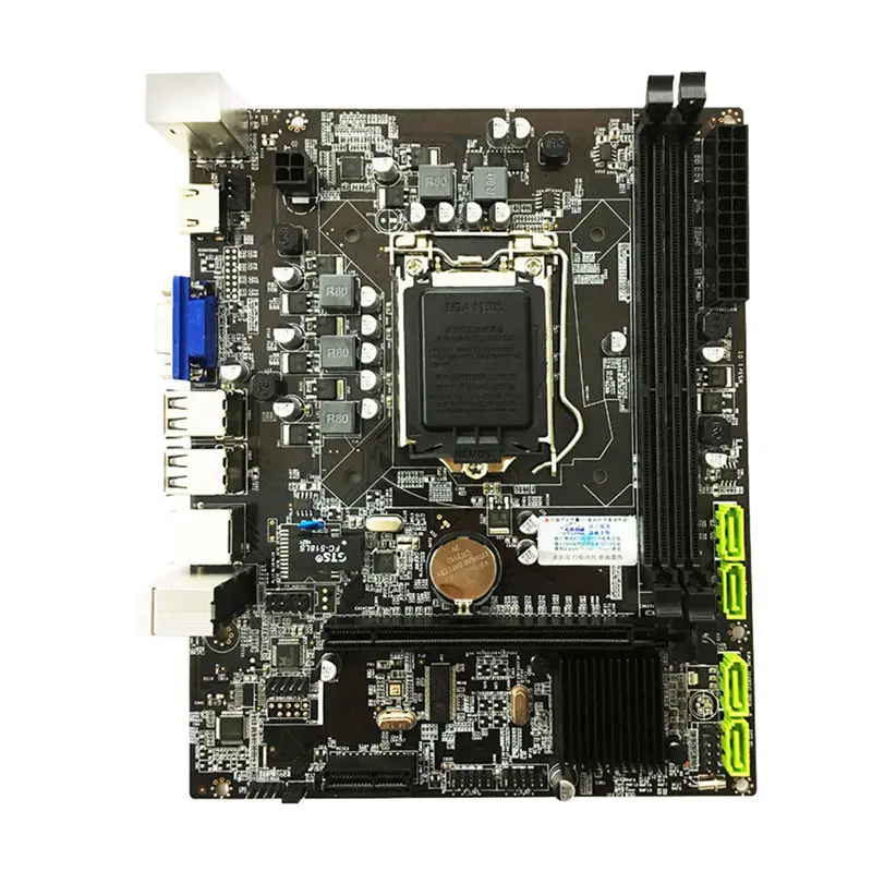 H55 материнская плата LGA1156 DDR3 16 грамм двойной Sata 2 0 4xusb PCI Express поддерживает I3 I5 I7