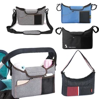 baby stroller bag stroller organizer travel accessories mommy diaper bags pram hanging bag mom shoulder backpack handbags