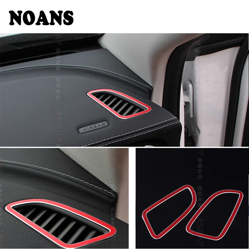 

Алюминий для Mercedes Benz W205 C GLC Class 2014-2018 Стайлинг автомобиля Приборная панель воздуховыпускное отверстие декоративные кольца наклейки