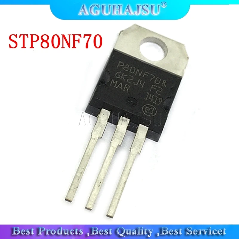 10 шт./лот STP80NF70 80NF70-220 MOSFET контроллер 80A 70V EMU гарантированный оригинал | Электронные