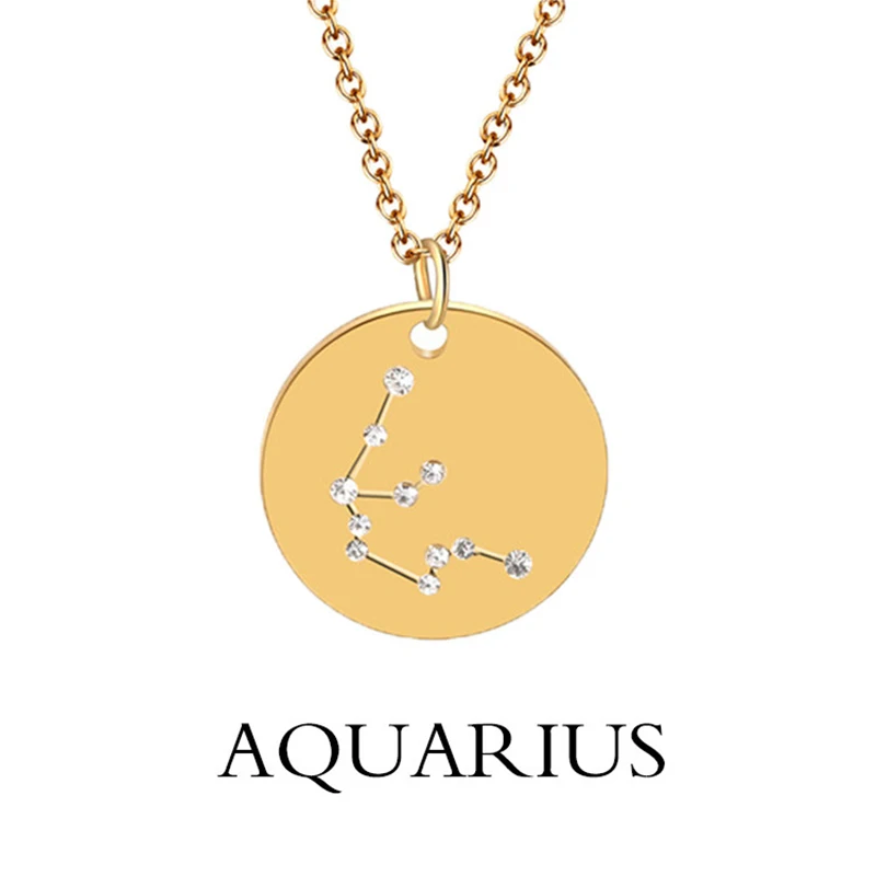 Virgo 12 Созвездия круглый longNecklace Horoscope Астрология зодиака заявление ожерелье для
