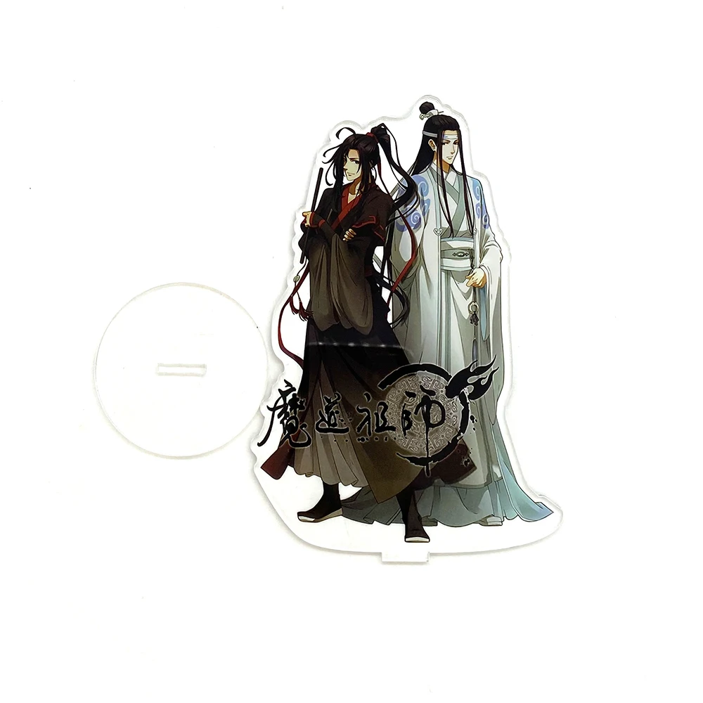 

MO DAO ZU SHI Wei WuXian Lan WangJi couple with logo anime acrylic standee figurines desk decoration cake topper