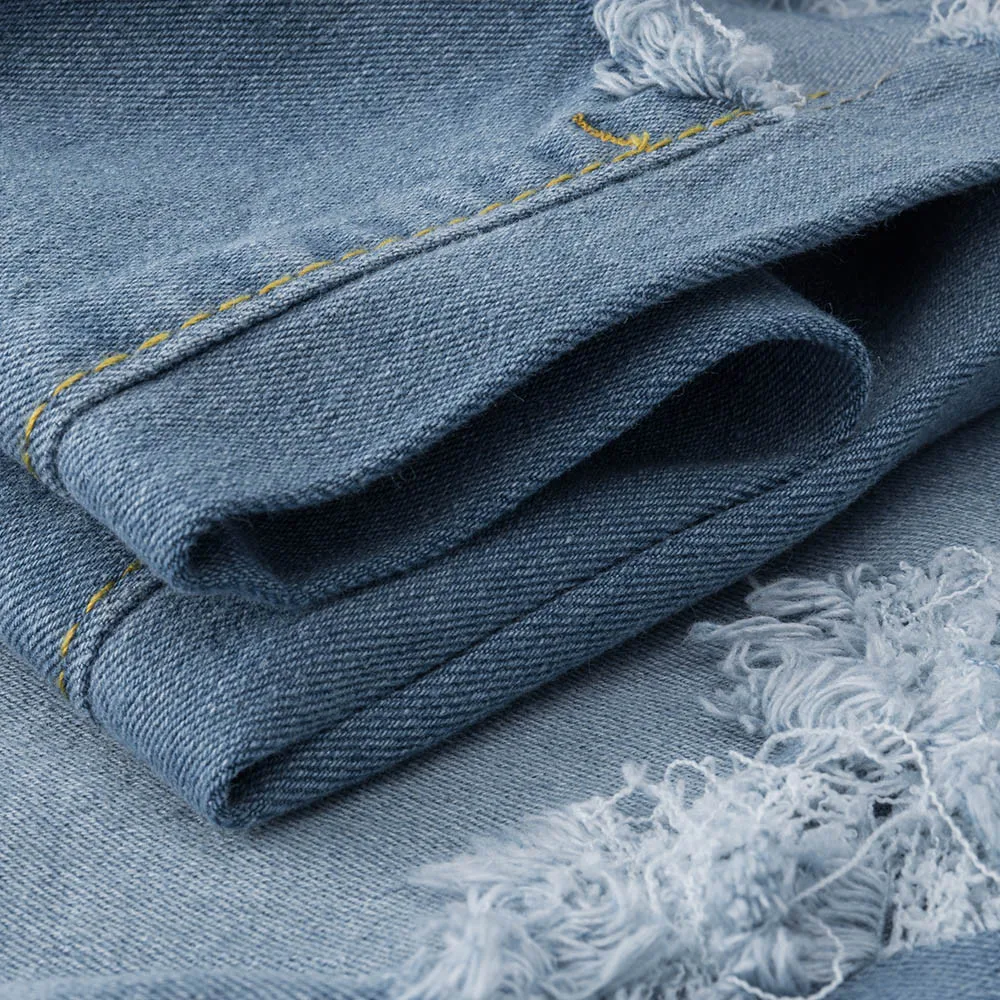 Jeans Woman 2020 Fashion Women Denim Hole Female High Waist Stretch Slim Sexy Pencil Pants Ripped Dropship #F | Женская одежда