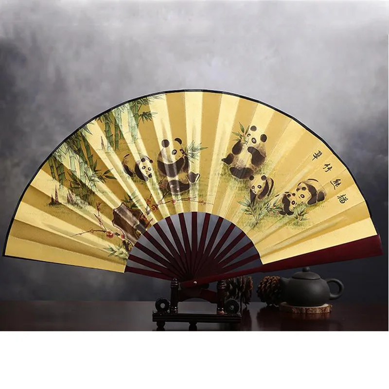 1 шт. цветная ткань складной веер 10 дюймов китайская живопись Бамбуковая