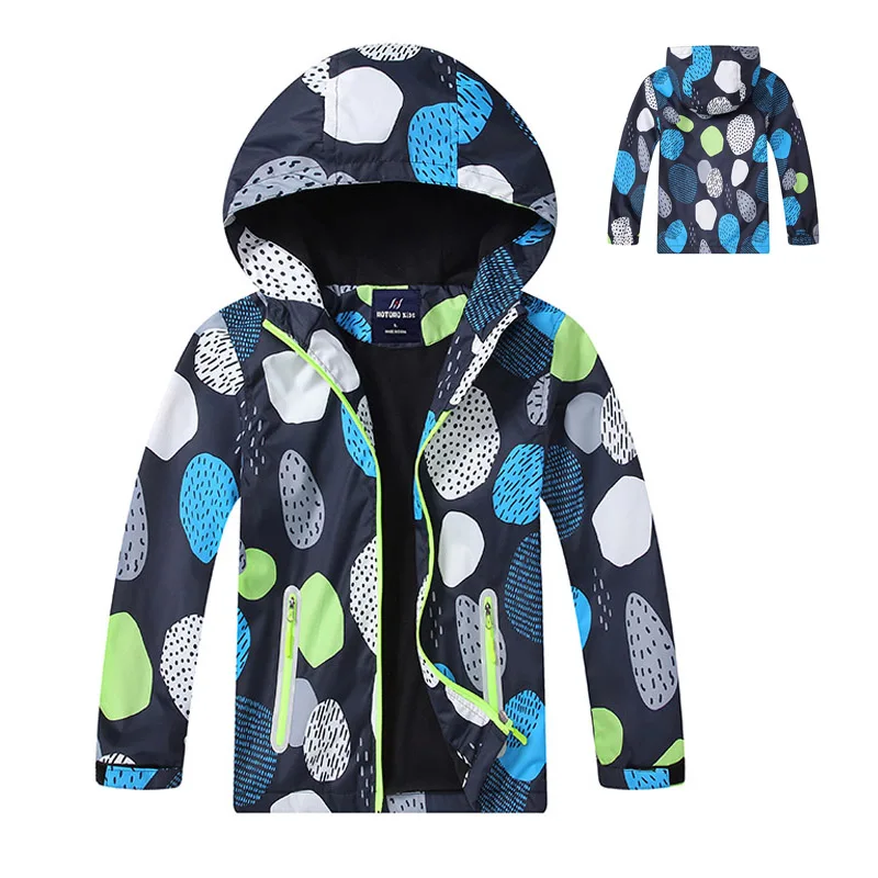 

2021 Autumn Winter Children Jacket For Boy Hoodies Kids Warm Teenage Coat Kids Fleece Windbreakers WaterProof Clothes