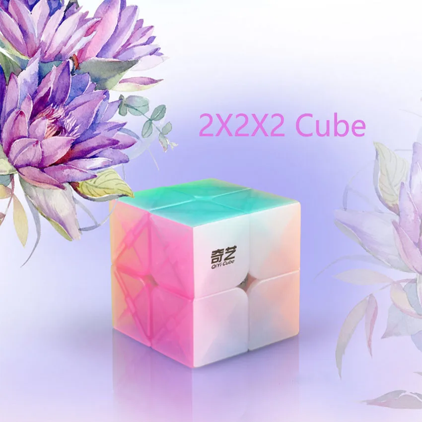 Qiyi Warrior W 3x3x3 jelly Magic Cube Профессиональный 2x2 скоростные кубики Пазлы скоростной куб