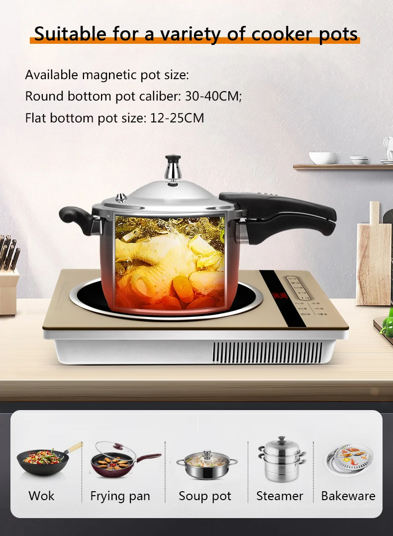 DMWD Household Concave Induction Cooker Oven