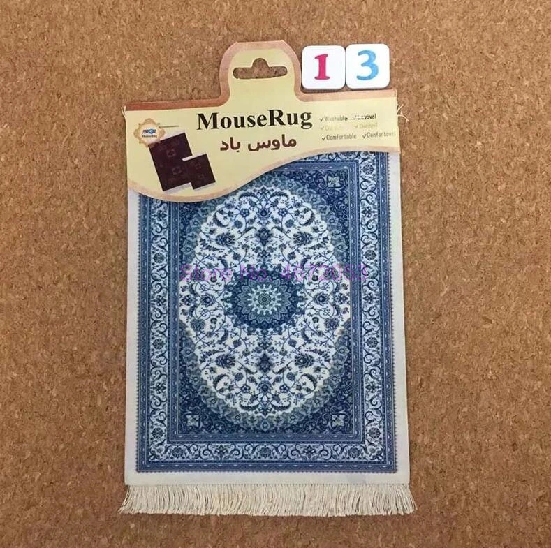 100 шт./лот персидский мини тканый коврик для мыши Коврик с рисунком чашки оборками