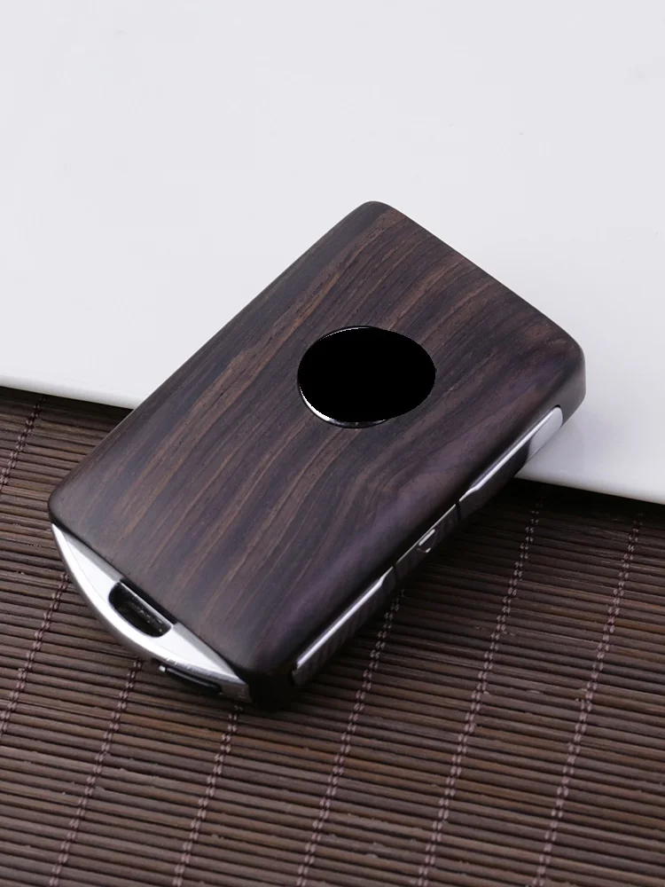 black rosewood Бесключевой вход пульт дистанционного управления Ремонт деревянный автомобильный брелок замена оболочки для Volvo- XC90 S90 V90 XC60(только чехол - Название цвета: black rosewood