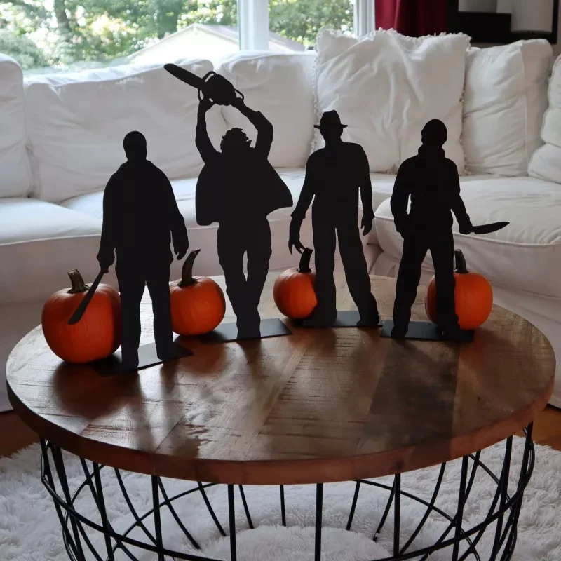 Настольные фигурки теней на Хэллоуин металлическое настольное украшение для