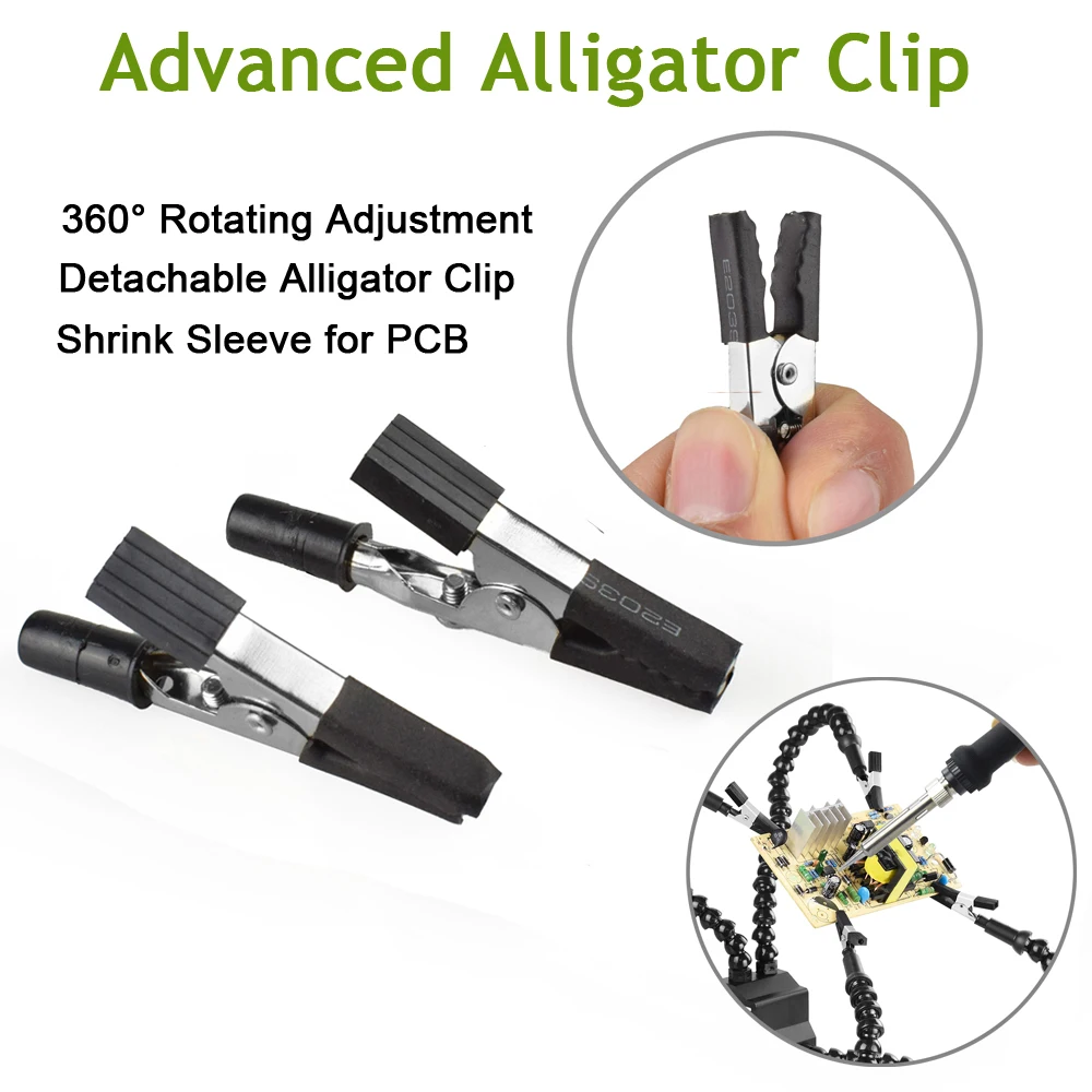 Держатель для паяльника NEWACALOX третья рука с 6 гибкими дужками USB DC бесщеточный