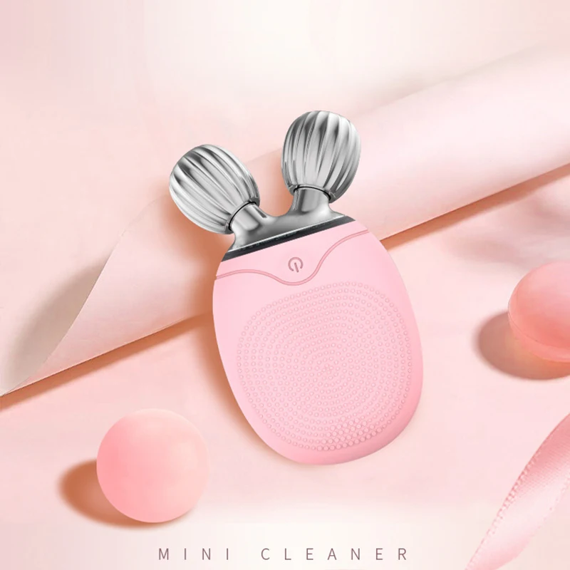 Массажер LINMEE для лица Электрический силиконовый массажер щетка очищения