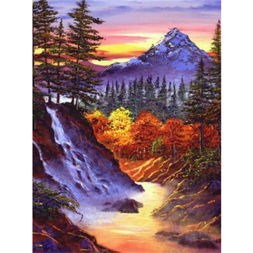 

Diamond Painting 5D DIY Square/Round Diamond Landscape Painting Canyon Beautiful View Picture Cross Stitch Decoration Gift TX501
