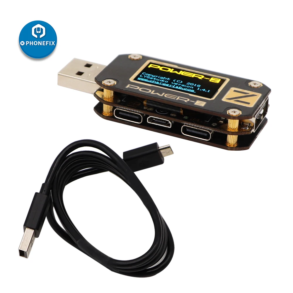 PHONEFIX KM001 тестовый er с ЖК дисплеем QC PD USB детектор QC3.0 2 0|Наборы ручных инструментов|