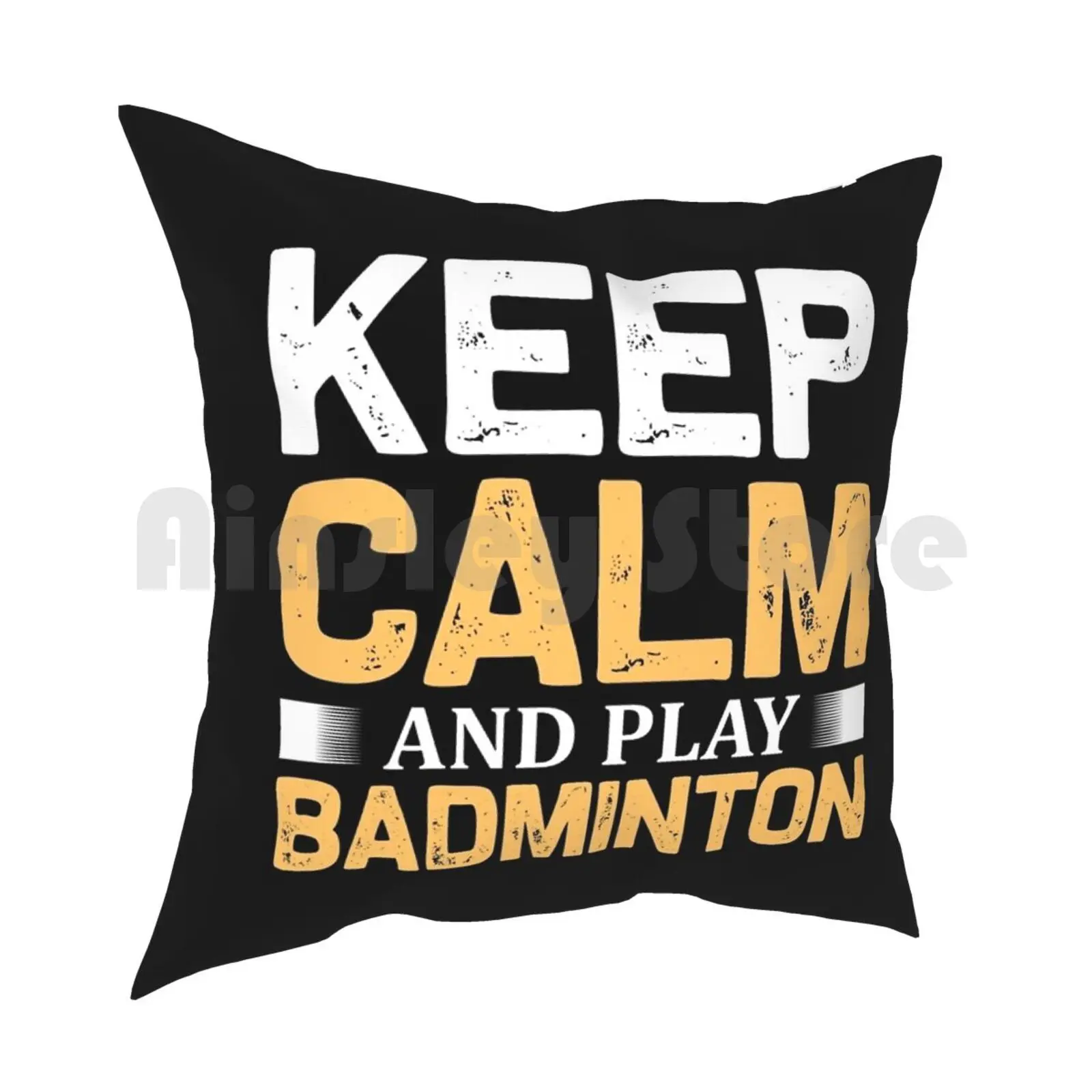 Поддерживайте спокойствие и играйте в бадминтон подушка для бадминтона мягкая