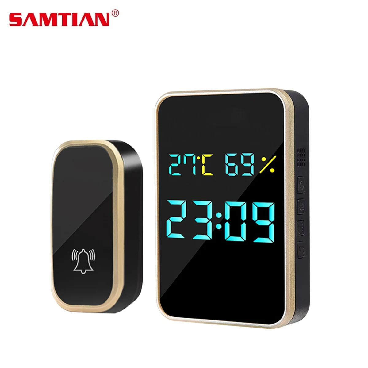 Беспроводной умный дверной звонок SAMTIA цифровой домашний водонепроницаемый с