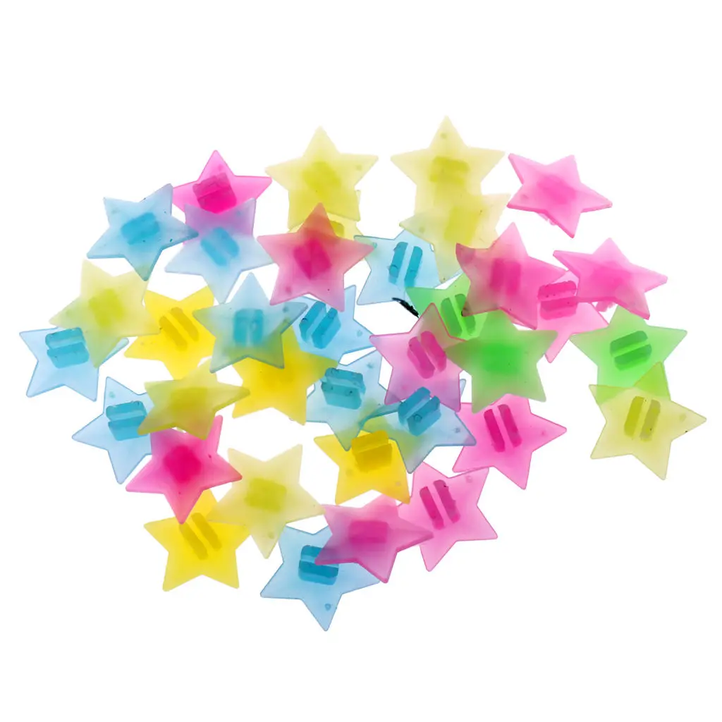 

36pcs Colorful Bike Spoke Beads Bicycle Wheel Stars Spoke Bike Decoration