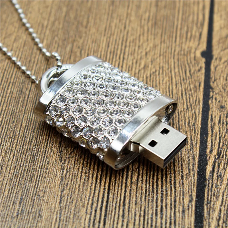 Флеш-накопитель USB ожерелье с кристаллами Usb 2 0 4/8/16/32/64 ГБ | Компьютеры и офис