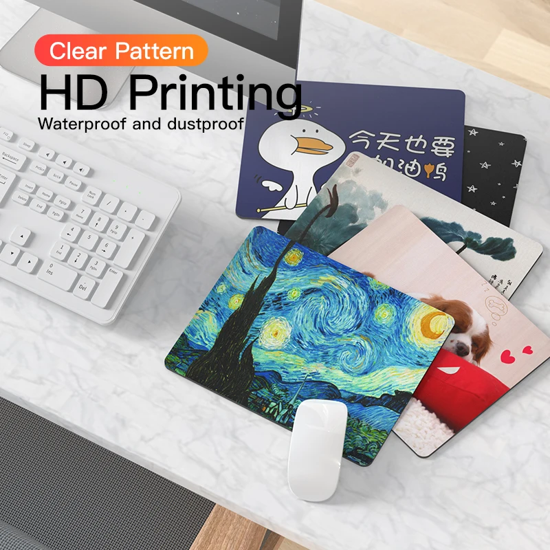 26*21cm Mouse Pad Desk Mats Rubber Tablet Gaming Mice Mat Home Office Computer Pads Mousepad Kawaii PC Laptop Gamer | Компьютеры и