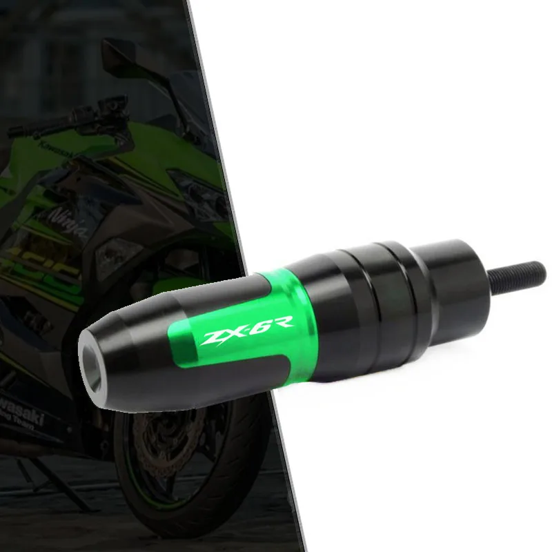 

For KAWASAKI ZX-6R ZX6R ZX 6R ZX-636 ZX636 NINJA Motorcycle CNC Frame Crash Pads Exhaust Sliders Crash Protector With logo