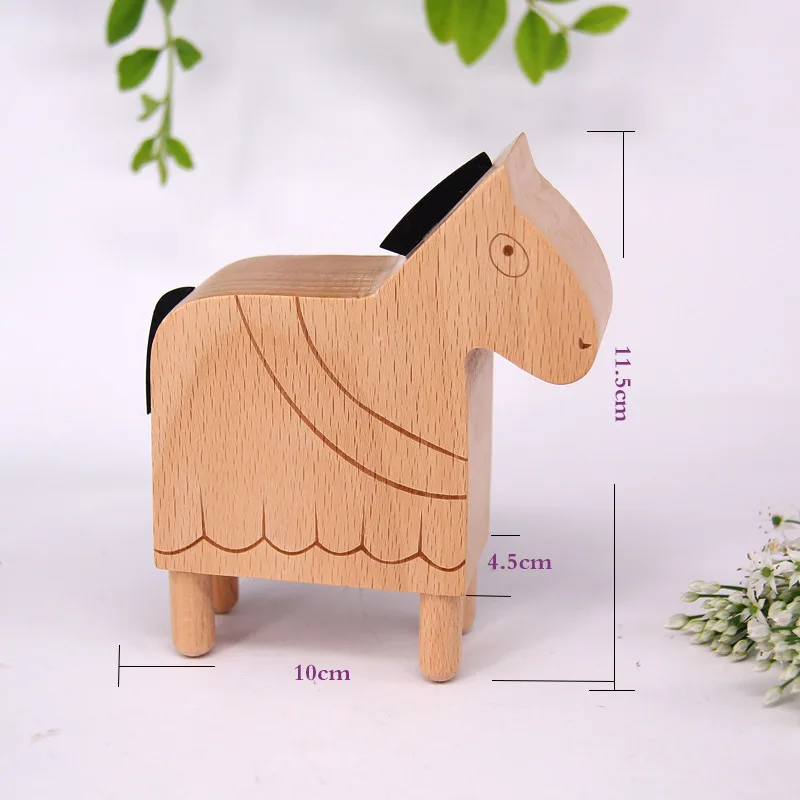 Музыкальные шкатулки с животными фигурки деревянная музыкальная шкатулка
