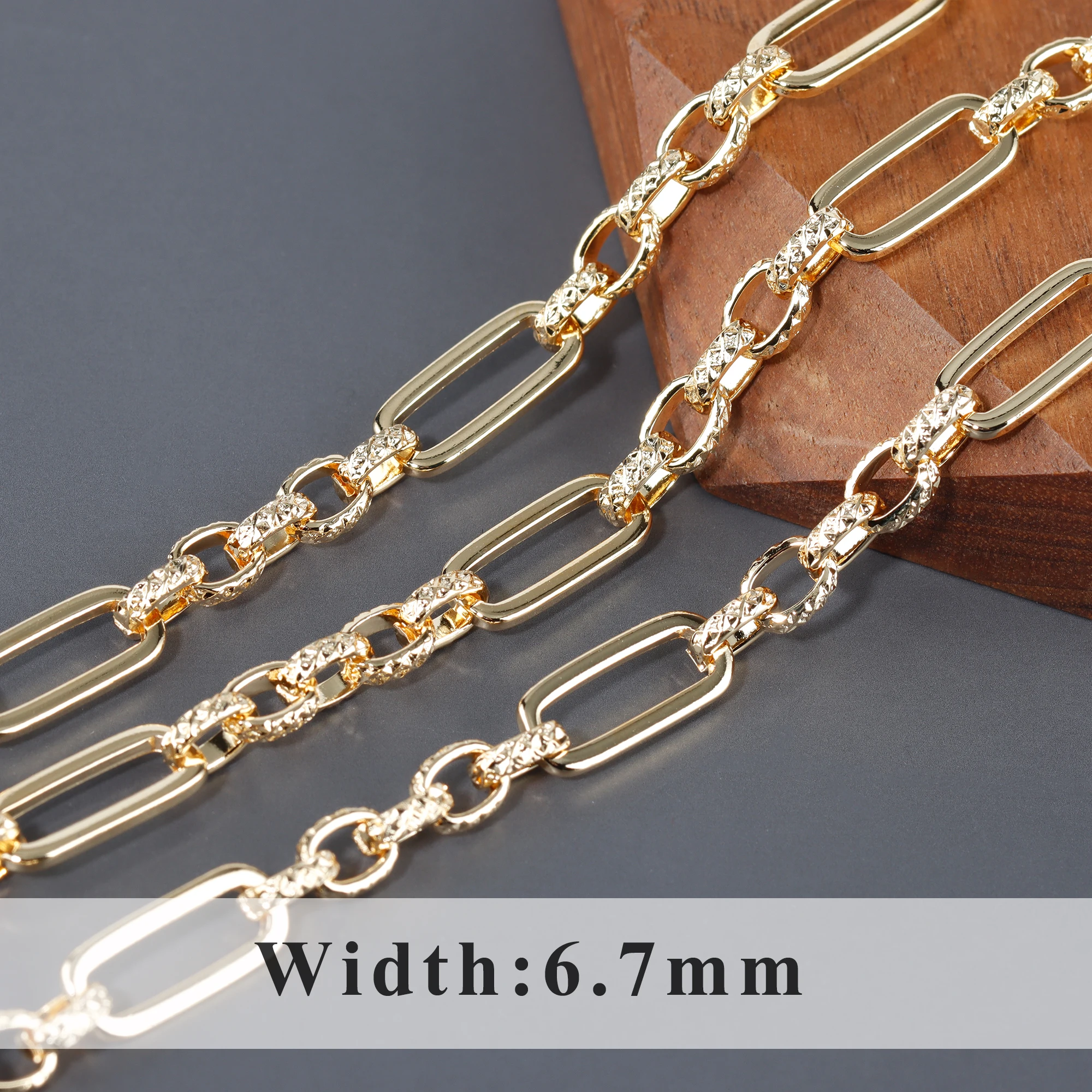 Цепочка для самостоятельного изготовления ювелирных изделий GUFEATHER набор из меди