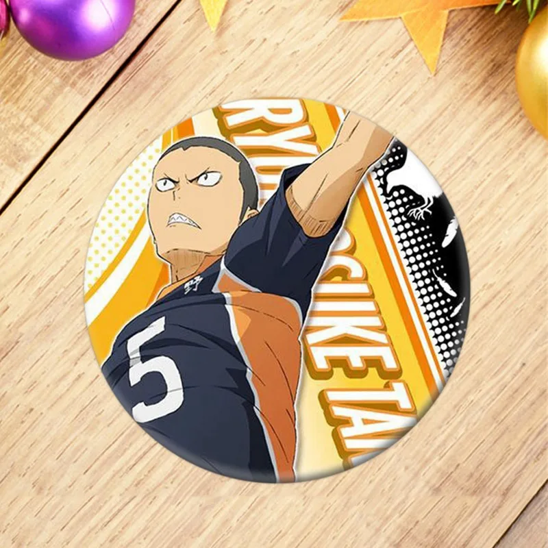 1 шт манга Haikyuu! Значки для косплея Брошь-булавка 58 мм коллекция японских аниме