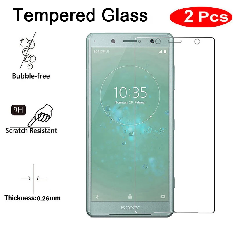 2 шт. закаленное стекло 9H HD Защита экрана для Sony Xperia T3 T2 Ultra R1 Plus Защитное M4 Aqua M5 M2 M |