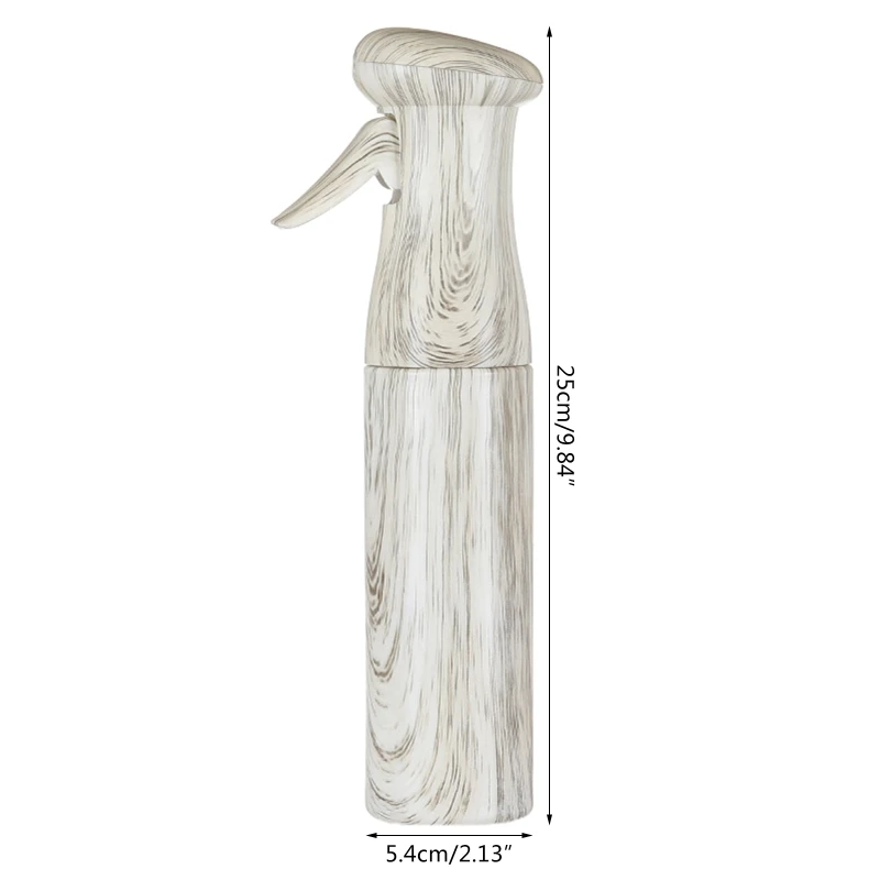 

250ml Wooden Textured Hairdressing Mist Spray Empty Bottle Refillable Atomizer