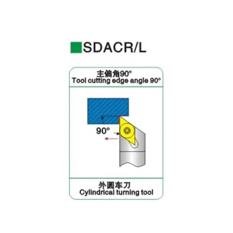 1 шт. SDACR0808K07 SDACR1010K07 SDACR1212K07 SDACR1616K07 внешний держатель инструмента 90 градусов s-тип винтовой держатель для инструментов DCMT070204
