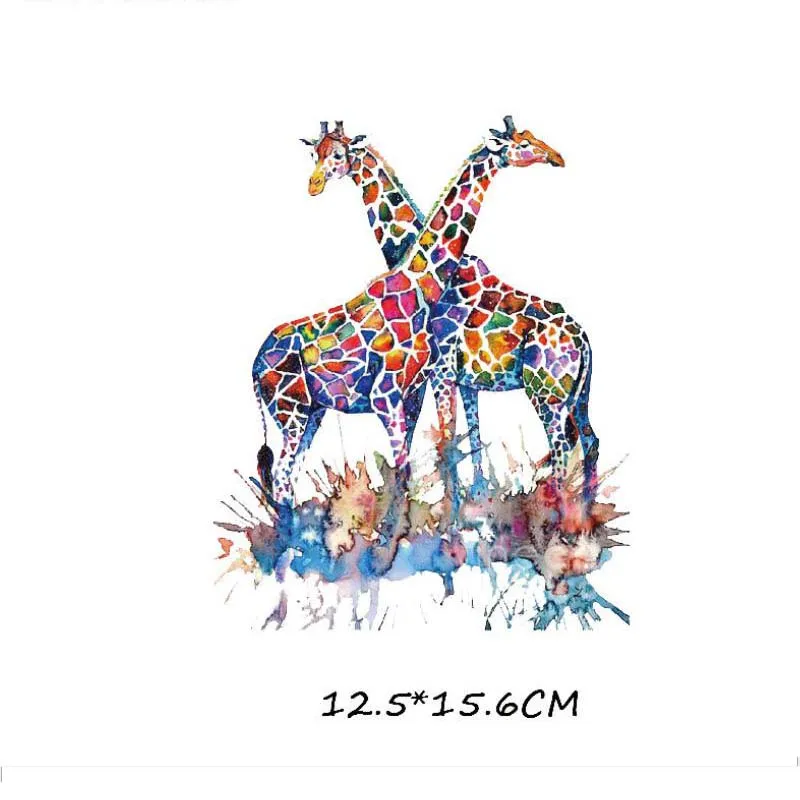 Тигр лошадь теплопередачи патчи для одежды печать Diy милые животные Переводные