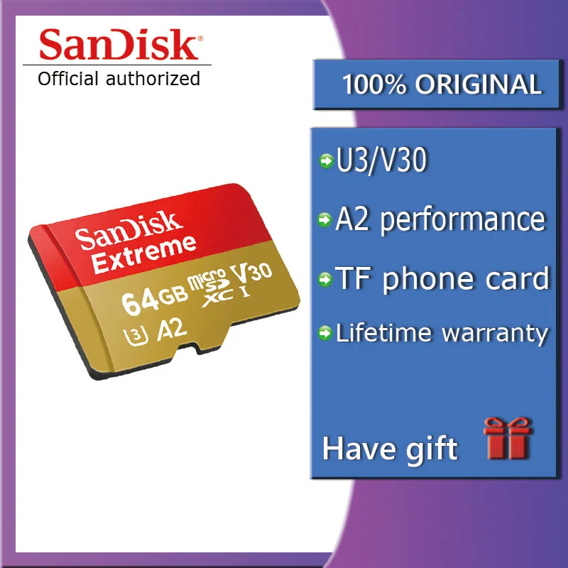 SanDisk micro SD Card 64 г UHS-I карты micro SDXC/SDHC класса 10 90 МБ/с. карты памяти SD картой памяти на 32 ГБ 64G128gb слот для карт памяти плюс sd-адаптер