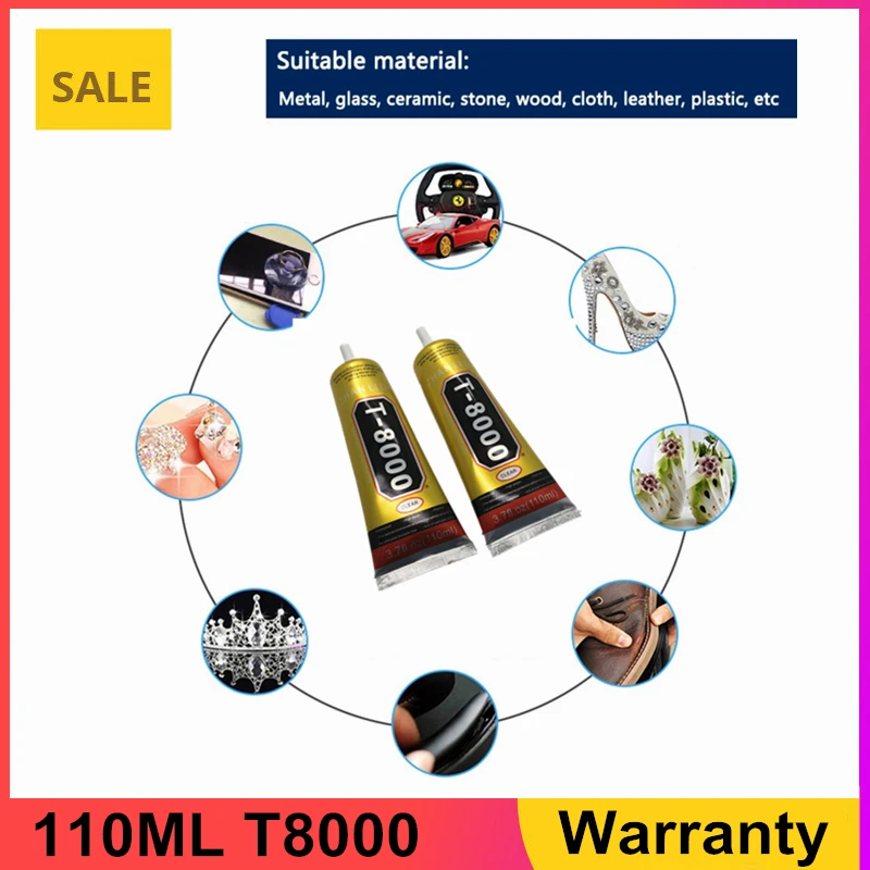 Прозрачный клей 110 мл T8000 мобильный телефон сенсорный экран суперклей ремонтная