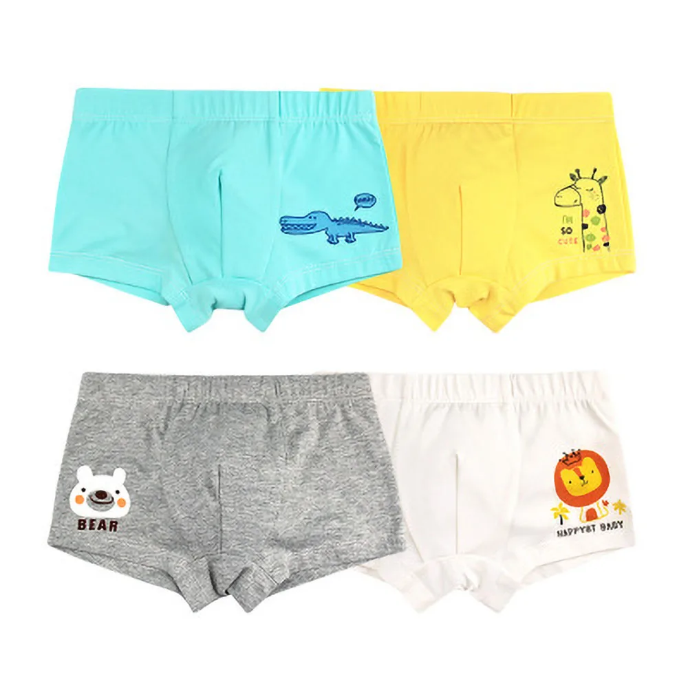 Нижнее белье для мальчиков нижнее из хлопка с изображением Льва маленьких детей